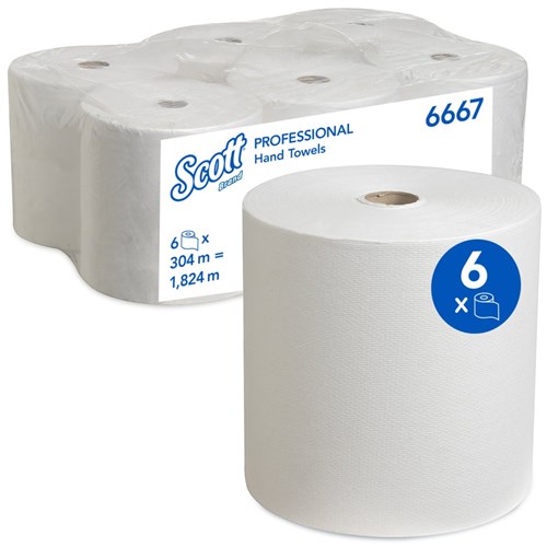 Kimberly Clark Scott® Performance Handdoeken - Rol / Wit