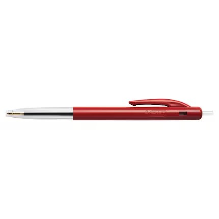 Bic® M10 balpen, intrekbaar, medium punt, rood, per stuk