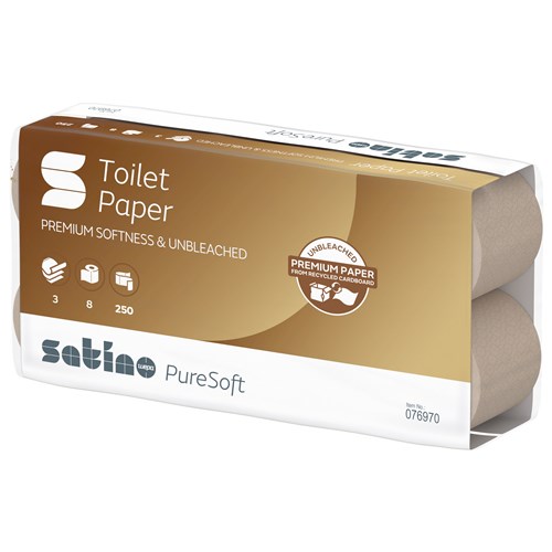 Satino PureSoft 3 laags Toiletpapier 8x8