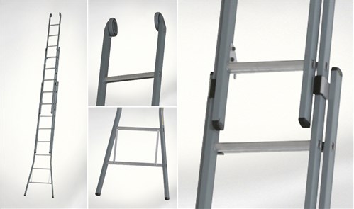 Dirks glazenwasladder 3x11 35 optrede Klassiek Model