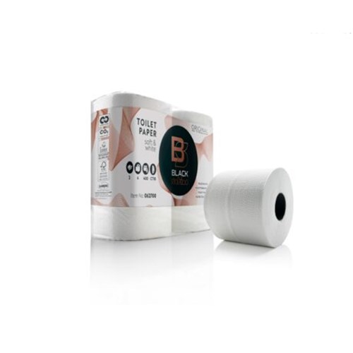 BlackSatino Toiletpapier 2-laags 400 vel