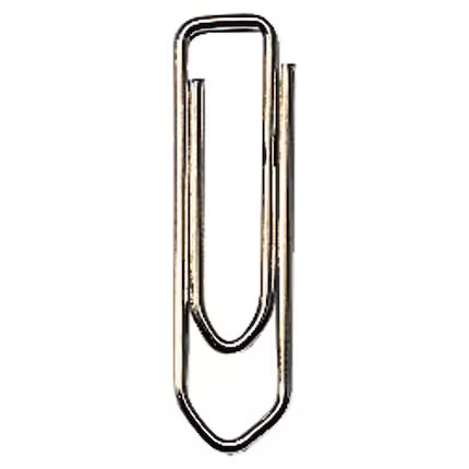 Lyreco Budget paperclip, vernikkeld, puntig
