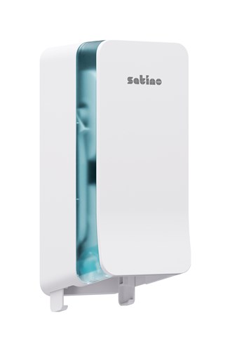 Hyginity System Twin Roll Toilet Paper Dispenser (white)