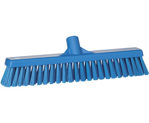 Vikan Hygiene combiveger blauw 41cm hard/zachte vezels