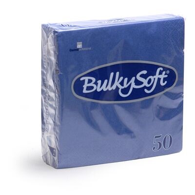 Bulkysoft servetten Donker Blauw  33x33 cm 2 laags (50 x 24)