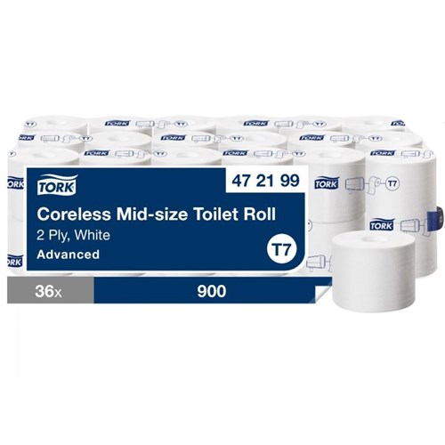 Tork Hulsloos Mid-size Toiletpapier 2-laags T7