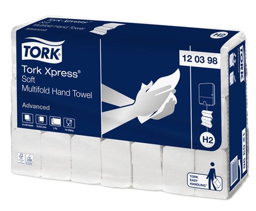 Tork Xpress® Zachte Multifold Handdoek Advanced Recycled 2-l