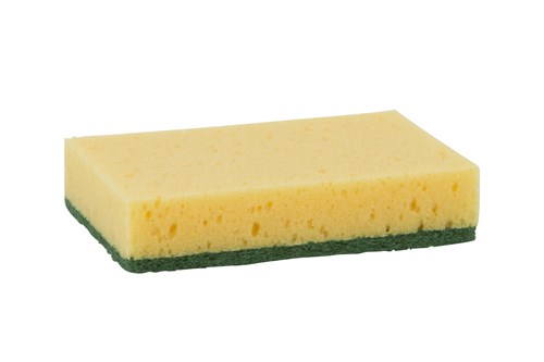 Schuurspons geel-groen 140x90x28 mm (10 stuks)