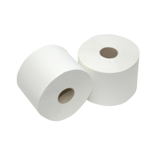 Euro compact toiletpapier rec. wit 1 laags, 150 meter