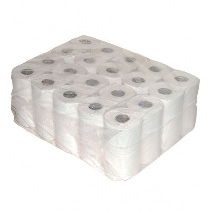Toiletpapier 400, 2-laags cellulose tissue, per rol 400 vel,