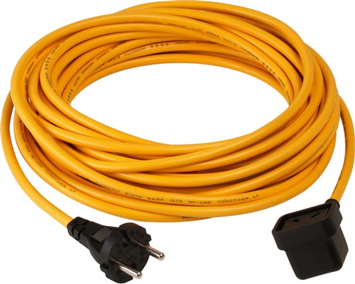 Numatic kabel 10m 2x 1,5 mm Geel, N14586