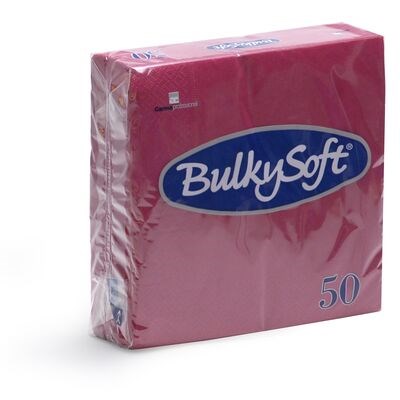 Bulkysoft servetten Bordeaux  33x33 cm 2 laags (50 x 24)