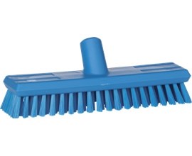 Vikan hygiene luiwagen blauw, medium vezels, 27 cm