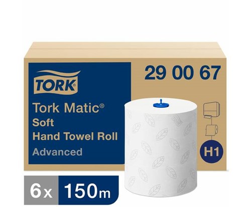 Tork Matic Zachte Handdoekrol 2 laags Advanced H1 150m